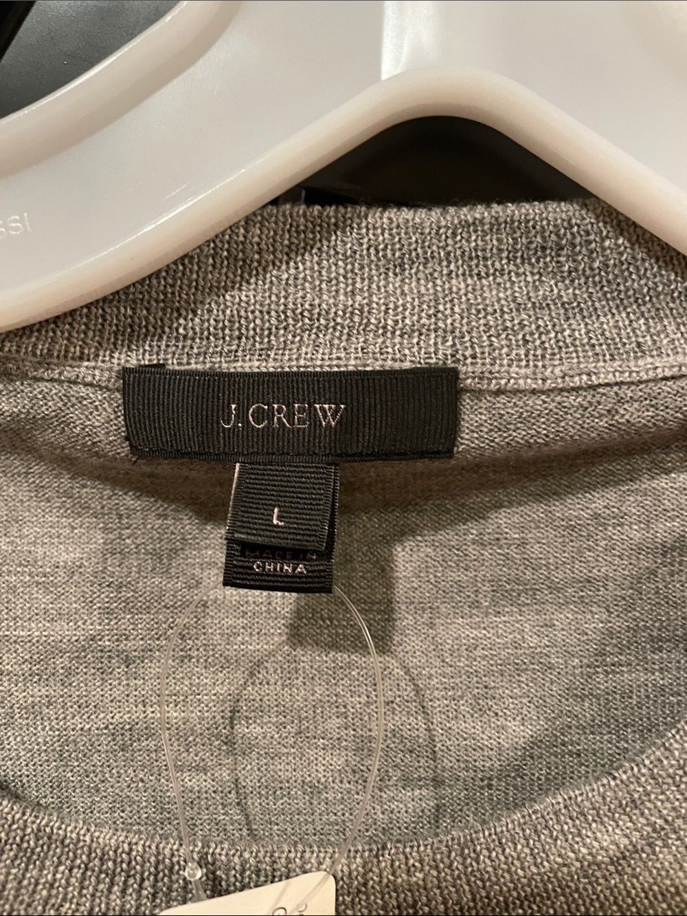 J Crew Light Gray Knit Crewneck Sweater - Picture 2 of 4